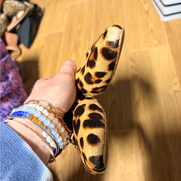 Leopard Print Women's Mules Madewell Size 6.5 - Picture 2 of 4